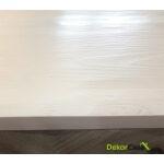 Aparador 200X45X88 Madera Blanco/Natural/Metal Dorado