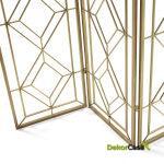 Biombo 120X2X184 Metal Dorado