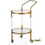 Camarera 58X45X90 Acrilico/Cristal/Metal Dorado