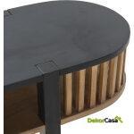 Consola 150X33X80 Madera/Metal Arena/Negro