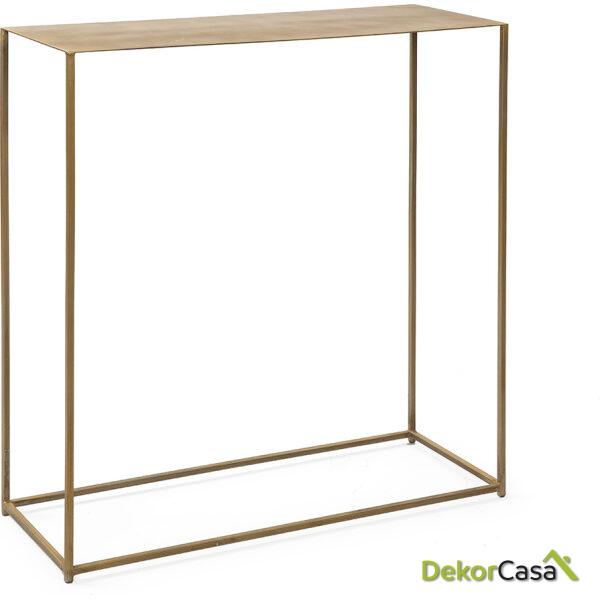 Consola 76X28X80 Metal Dorado Antique