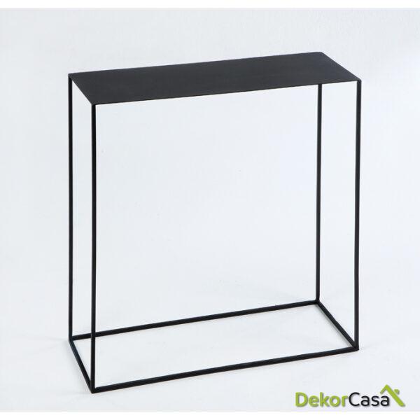 Consola 76X28X80 Metal Negro