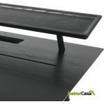 Escritorio 120X70X91 Madera Negro/Metal Negro