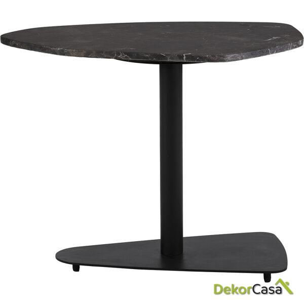 Mesa Auxiliar 66X45X52 Metal/Mármol -- Negro