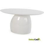 Mesa Comedor 160X120X75 Madera/Fibra De Vidrio -- Blanco