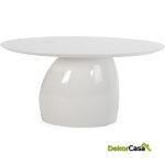 Mesa Comedor 160X120X75 Madera/Fibra De Vidrio -- Blanco