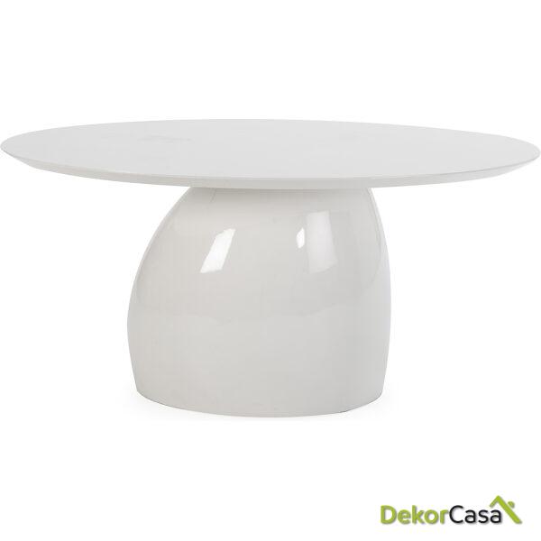 Mesa Comedor 160X120X75 Madera/Fibra De Vidrio -- Blanco