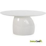 Mesa Comedor 160X120X75 Madera/Fibra De Vidrio -- Blanco