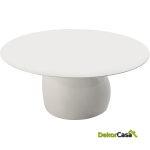 Mesa Comedor 160X120X75 Madera/Fibra De Vidrio -- Blanco