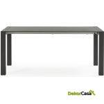 Mesa Comedor 174/219X90X76 Madera -- Gris Mate