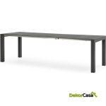 Mesa Comedor 174/219X90X76 Madera -- Gris Mate