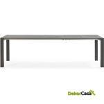 Mesa Comedor 174/219X90X76 Madera -- Gris Mate