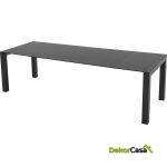 Mesa Comedor 174/219X90X76 Madera -- Gris Mate