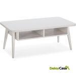 Mesa De Centro 106X60X43 Madera Blanco