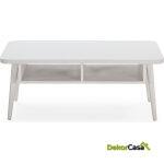 Mesa De Centro 106X60X43 Madera Blanco