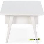 Mesa De Centro 106X60X43 Madera Blanco