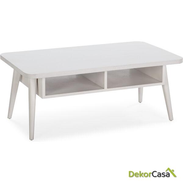 Mesa De Centro 106X60X43 Madera Blanco