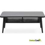 Mesa De Centro 106X60X43 Madera Negro