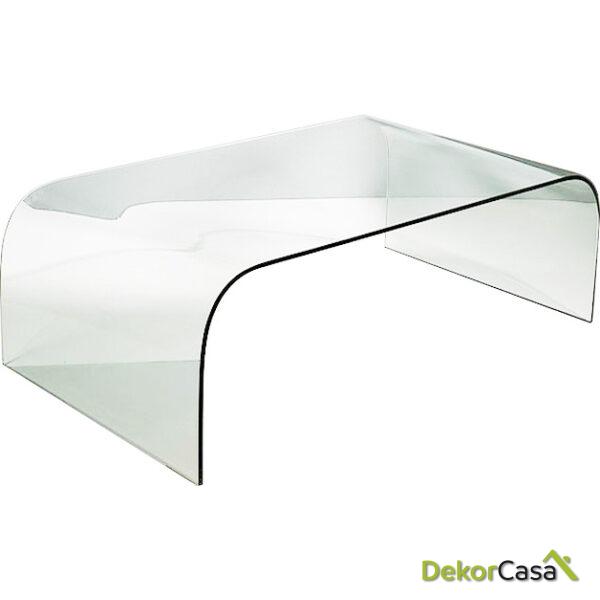 Mesa De Centro 130X75X42 Cristal Transparente