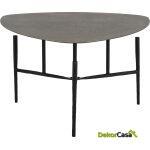 Mesa De Centro 65X65X41 Metal -- Dorado Antique/Negro