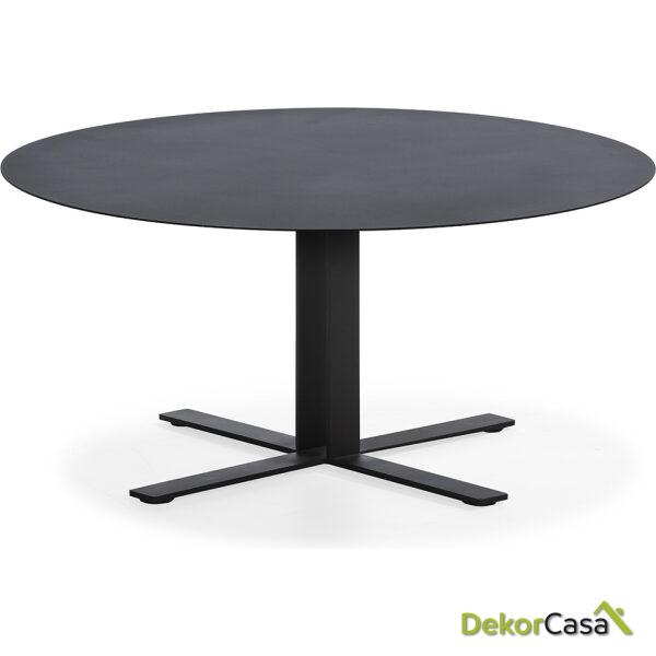 Mesa De Centro 80X80X38 Metal Negro