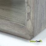 Mesita De Noche 50X40X55 Madera Gris Velado