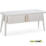 Mueble Tv 110X45X50 Madera Blanco