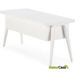 Mueble Tv 110X45X50 Madera Blanco