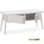 Mueble Tv 110X45X50 Madera Blanco