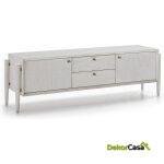 Mueble Tv 160X40X50 Madera Blanco