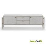 Mueble Tv 160X40X50 Madera Blanco