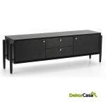 Mueble Tv 160X40X50 Madera Negro