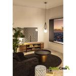 Mueble Tv 175X40X50 Madera Arena/Metal Negro