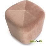 Puff 45X45X45 Tela Terciopelo Rosa