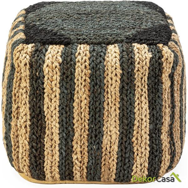 Puff 50X50X50 Shumak -- Natural/Negro