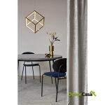 Silla 42X51X78 Metal Negro/Abs Negro/Terciopelo Azul