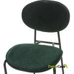 Silla 42X51X78 Metal Negro/Abs Negro/Terciopelo Verde