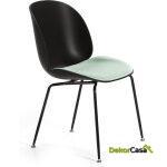 Silla 54X58X84 Metal Negro/Abs Negro/Tela Verde