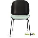 Silla 54X58X84 Metal Negro/Abs Negro/Tela Verde