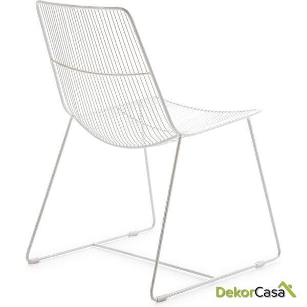 Silla 55X59X83 Metal Blanco