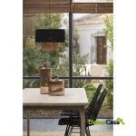 Silla 57X45X88 Metal/Mimbre Negro