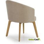 Silla 61X59X78 Madera De Fresno/Tela Natural/Beige