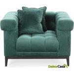 Sillón 102X98X69 Terciopelo Verde