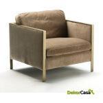 Sillon 80X78X80 Metal/Tela Marron