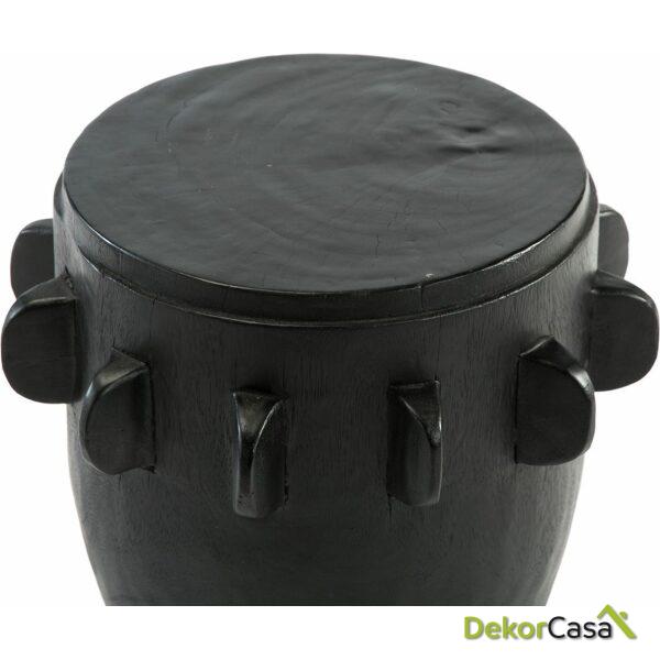 Taburete 45X45X46 Madera Negro