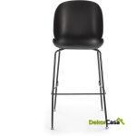 Taburete 51X59X113 Metal Negro/Abs Negro