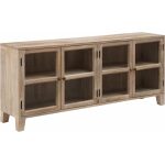 Aparador Blanco Rozado Madera De Mango 160 X 35 X 71 Cm