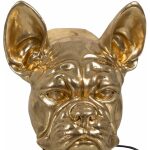 Aplique Pared Bull Dog Oro Resina 28 X 26,50 X 23 Cm