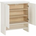 Armario Blanco Dm Dormitorio 80 X 38 X 95 Cm