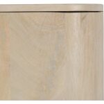 Armario Blanco Madera De Mango Salón 90 X 40 X 138 Cm